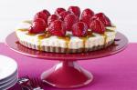British White Chocolate Mousse Tart With Coffee Syrup Recipe Dessert