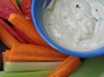 American Lowcalorie Dip for Raw Veggies or Potato Chips Appetizer