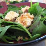American Paniertem Spinach Salad with Goat Cheese Dinner