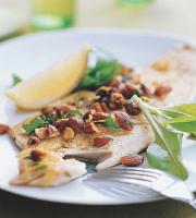 Syrian Panfried Trout with Almonds and Parsley Dinner