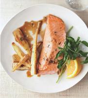 Norwegian Roasted Salmon and Parsnips with Ginger Dinner