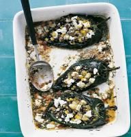 Egyptian Stuffed Poblanos in Chipotle Sauce Dinner