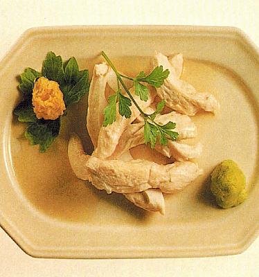 Japanese Sake-steamed Chicken Appetizer