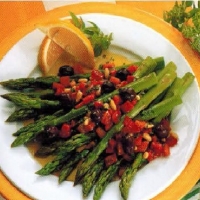 British Asparagus And Red Pepper Salad Appetizer