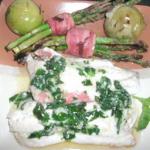 Grilled Rockfish with Garlic and Basil recipe