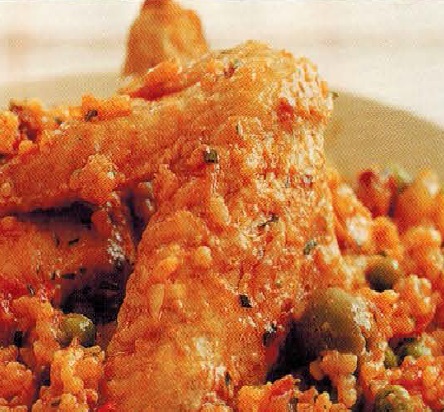Spanish Rice With Chicken - Arroz Con Pollo Dinner