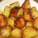 British Roasted Rosemary Potatoes with Garlic BBQ Grill