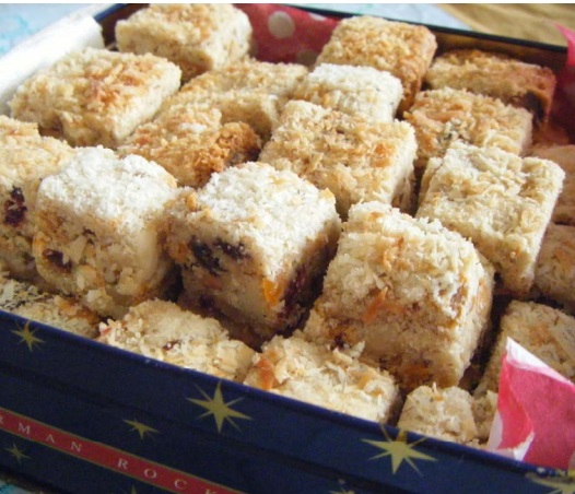 Canadian Fruit and Nut Cookie Bars Dessert