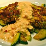 American Shrimp Cakes with Spicy Remoulade Sauce Appetizer