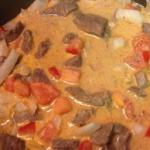 Thai Thai Red Beef Curry with Noodles Alcohol