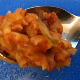 American Corned Beef Cabbage Roll Casserole Dinner