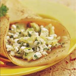 American Paneercottage Cheese Wraps Appetizer