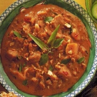 Indian Chicken And Peanut Panang Curry Appetizer