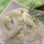 Australian Cucumbers in Sour Cream with Fresh Dill Appetizer