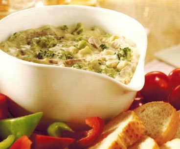 British Hot Broccoli Cheese Dip Appetizer