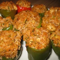Indian Bharli Mirchi Stuffed bell-peppers Appetizer