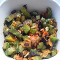 Indian Bitter Gourd with Black Soy Beans Appetizer