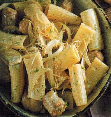 Italian Rigatoni With Sausage And Parmesan Dinner