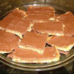 British Chewy Toffee Squares Dessert