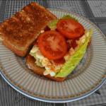 American Egg Salad Bacon Lettuce and Tomato Sandwiches Breakfast