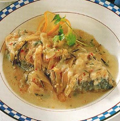 Canadian Baked Fish in Lemon Grass Coriander Soup