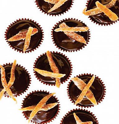 Australian Chocolate Orange Cupcakes with Candied Orange Peel Dessert