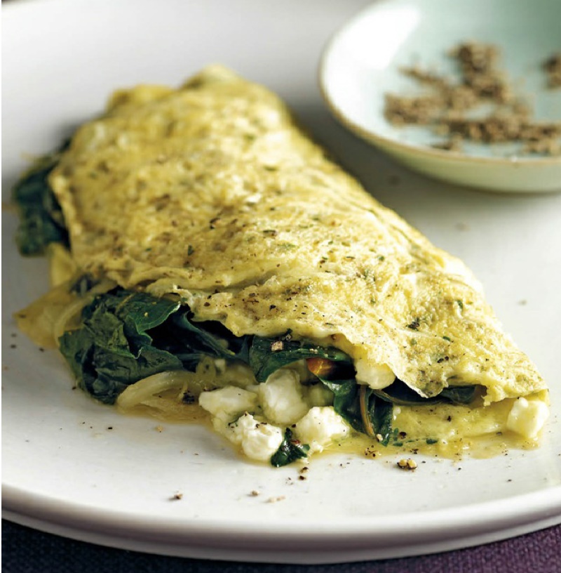 Australian Greens and Herb Omelet Breakfast