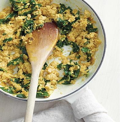 Chinese Scrambled Tofu with Collards Breakfast