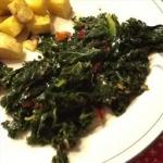 American Kale with Garlic and Bacon Alcohol
