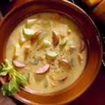 American Jalapeno and Cheddar Soup with Chorizo Soup