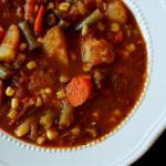 Australian Vegetable Beef Soup with Orzo Soup