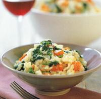 Italian Risotto with Butternut Squash and Spinach Dinner