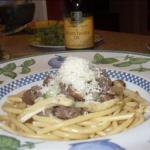American Pasta with Sausage Fennel and White Truffle Oil Dinner
