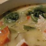 Australian Fiddlehead and Lobster Chowder Soup