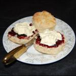 British Traditional Devonshire Tea Scones Breakfast