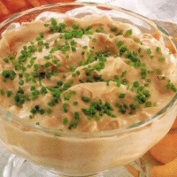 American Creamy Blue Cheese Dip With Pears Appetizer