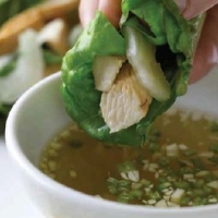Japanese Chicken Wraps Appetizer