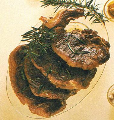 French Rosemary-smoked Steaks Appetizer