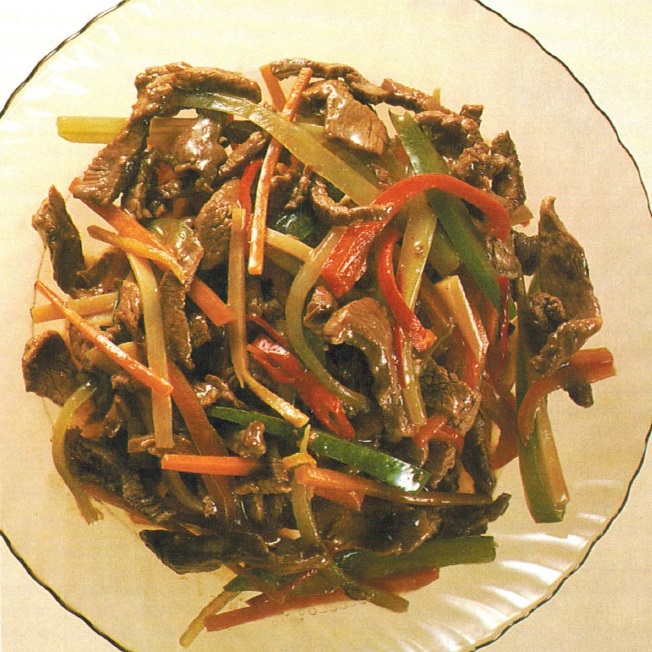 Chinese Stir-fried Beef with Vegetables Appetizer