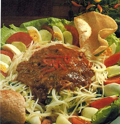 Malaysian Malay Vegetable Salad Appetizer