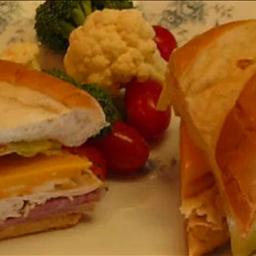 American Country Ham Chicken Cheese Hoagie Breakfast