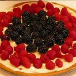 American th of July Blackberry Raspberry Fruit Pizza Dessert