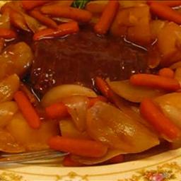 American Slow Cooker Pot Roast with Brown Gravy BBQ Grill