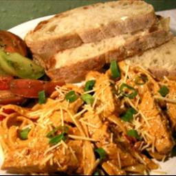 Australian Cajun chicken Alfredo Dinner