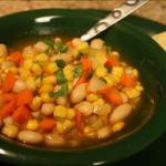 Mediterranean Low Fat Spicy Bean and Corn Stew Soup