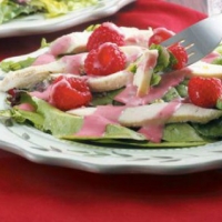 British Raspberry and Chicken Salad Appetizer