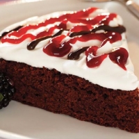 British Blackberry Brownie Torte Dessert