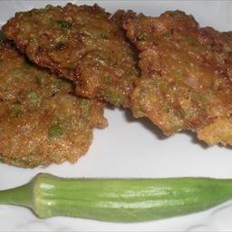 Australian Fried Okra Patties Appetizer