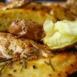 British Oven Roasted Fingerling Potatoes with Rosemary BBQ Grill