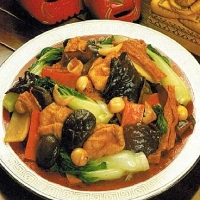 Chinese Assorted Sauteed Vegetables in Cream Sauce Appetizer